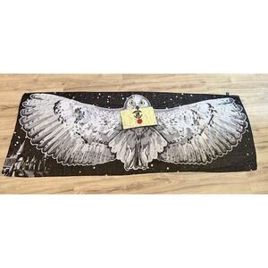 Hedwig Harry Potter Owl Scarf Shawl Scarf Lightweight Hogwarts Black 70"x24"